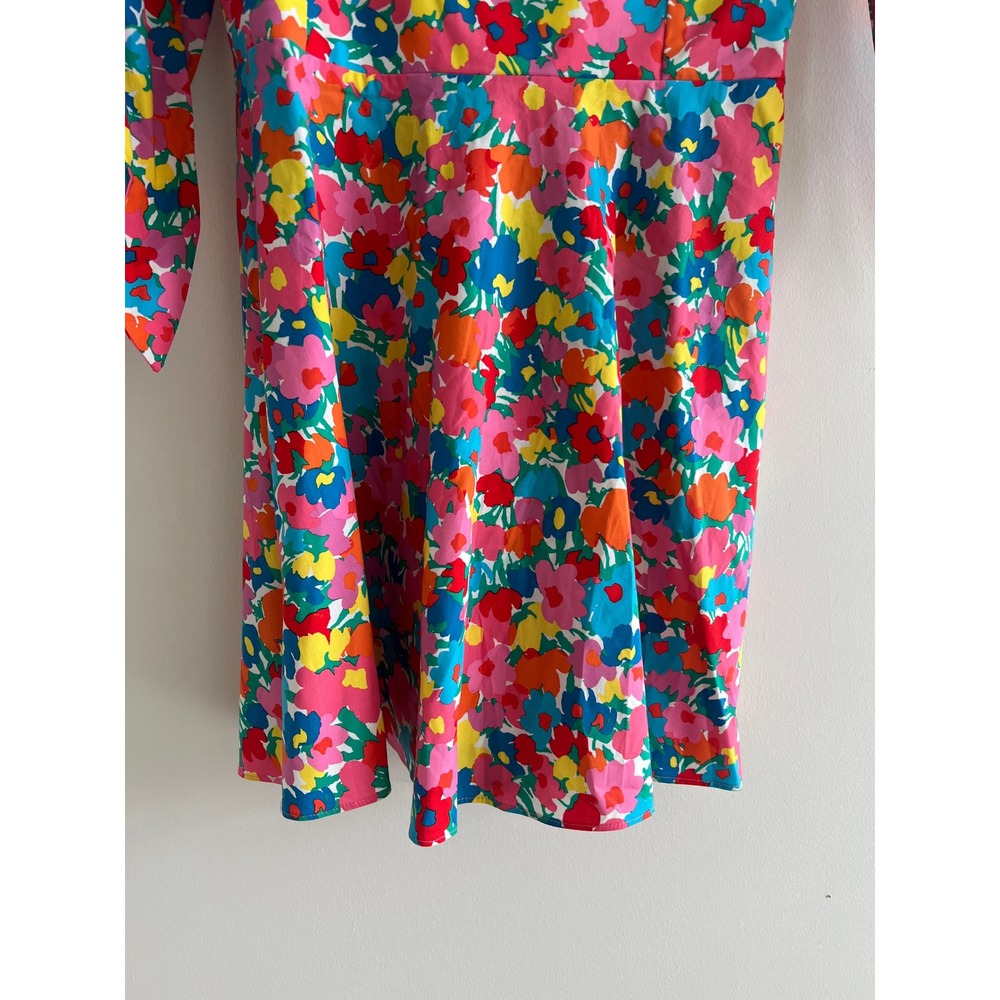 NWT Show Me Your Mumu Floral Mini Dress XL Maximalist Garden Party Bright Boho - Picture 2 of 7